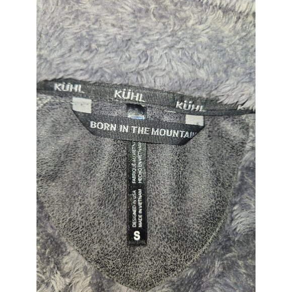 Kühl Womens 1/4 Zip Gray Sherpa Fleece Flight Jacket Small - Picture 5 of 9